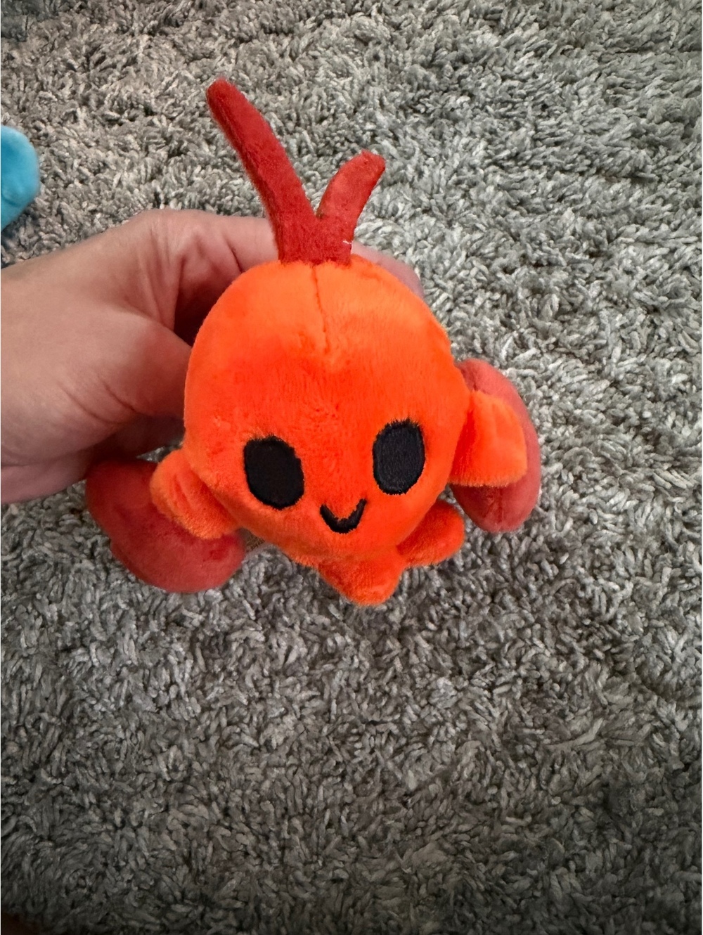 BARK Orange Plush Lobster Dog Toy with Squeaker
